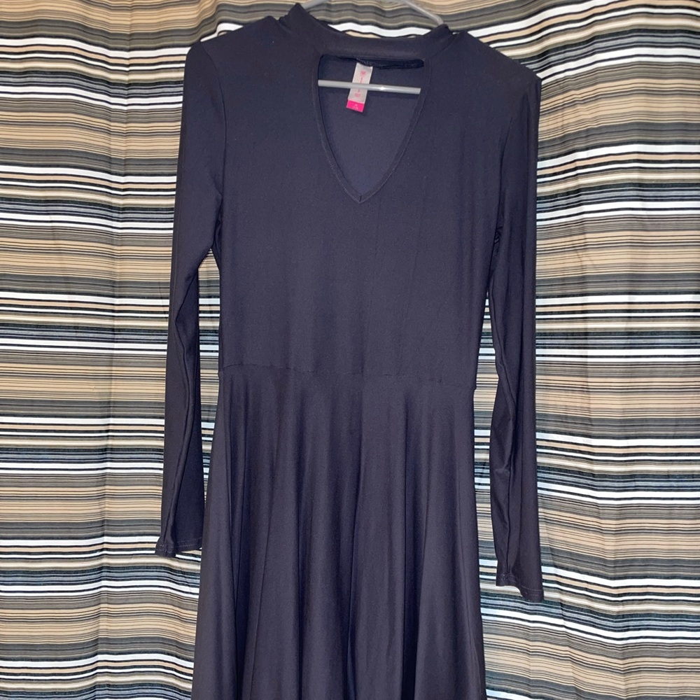 No Boundaries M navy blue dress